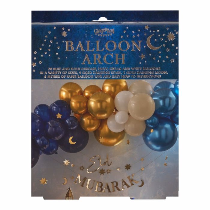 Arche de Ballons Bleu (70pcs) 