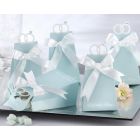 Wedding favor box "With this ring" Turquoise (10pcs)
