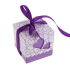 Purple wedding favors box "Lovely" (10pcs)
