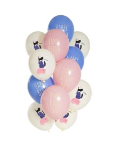 Ballons latex - Birthday Kitty - 33cm (12pcs)
