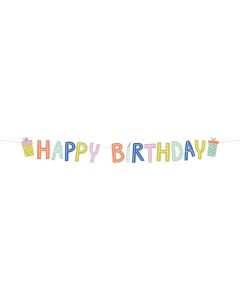 Guirlande - Happy Birthday - Multicolore (150cm)