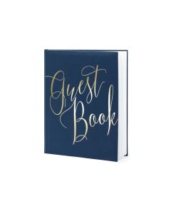 Livre d'or "Guest Book" bleu