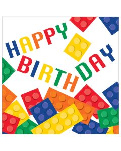 Serviettes - Happy Birthday - Lego (16pcs)