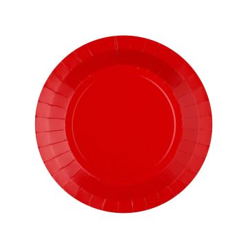 Assiettes unies - 17.5 cm - Rouge