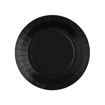 Plain plates - 17.5 cm - Black