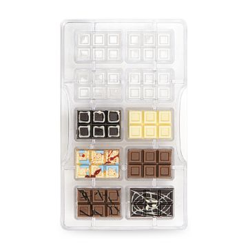 Schokoladenform - Mini-Tafeln