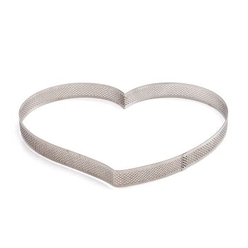 Perforated circle - Heart (24cm)
