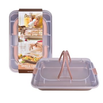 Cake mould with transport lid