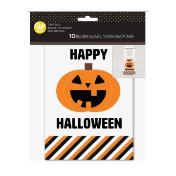Süßigkeitentüte - Kürbis Happy Halloween (10St.)