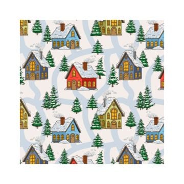 Kartons zu 4 Cupcakes - Dorf von Weihnacht