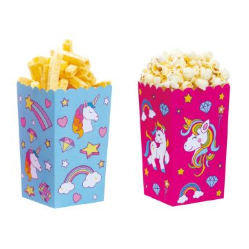 Boite à popcorn - Licorne (6pcs)
