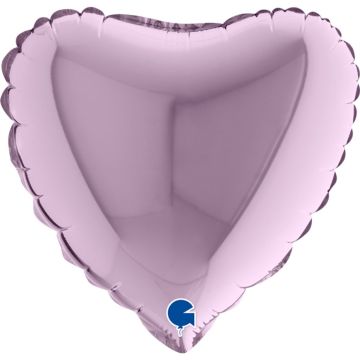 Alu-Ballon Herz Lavendel (22cm)
