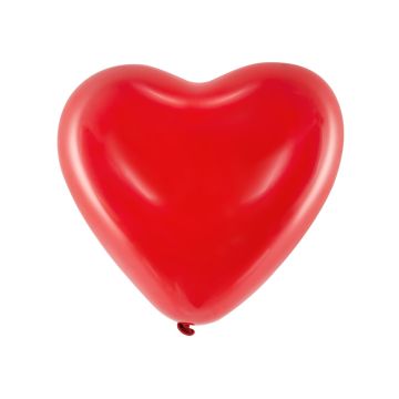 Herzluftballons - Rot 40cm (6 Stck.)