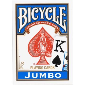 Cartes Bicycle Jumbo - Rider Back 1 Pack - Bleu