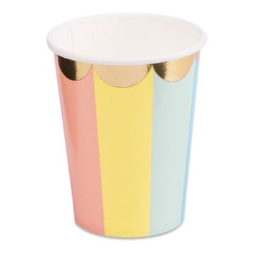 Multicolored cups (8pcs)