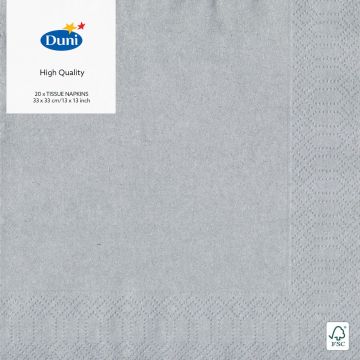 Silver Towels 33x33cm 3 ply (20pcs)