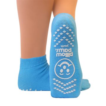 Non-slip socks - Size 26-33 (Light Blue)