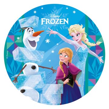 Edible disc 20cm without sugar - Snow Queen