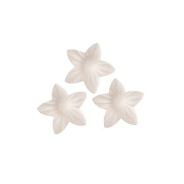 Weiße Fliederblüten aus Esspapier 2cm (400 Stück)