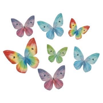 Edible decorations - Butterflies 3-6cm (87pcs)