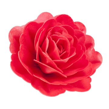Essbare Dekoration - Rose Rot 12.5cm 