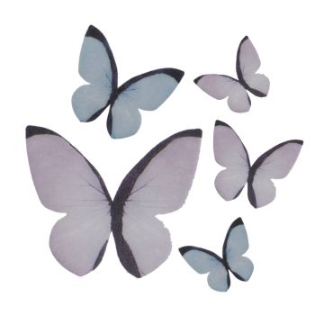 Essbare Dekoartikel - Schmetterling Pastell (79St.)