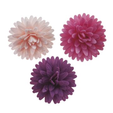Edible decorations - Pompons Fleurs 4.5cm (12pcs)