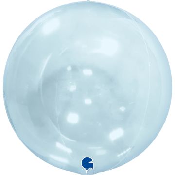 Ballon Globe 4D - Transparent Bleu (38cm)