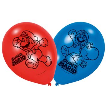 Ballons Super Mario (6pcs)