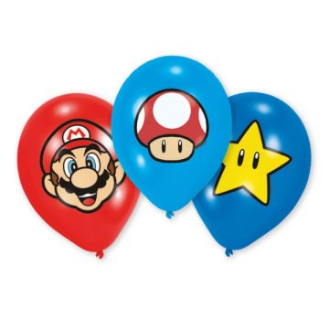 Set de ballons Super Mario (6pcs)