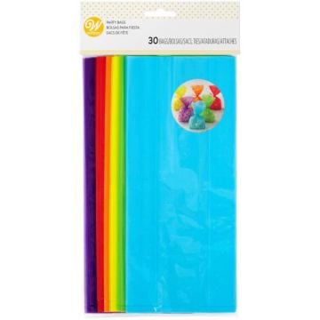 Sachets en plastique colorés (30pcs)