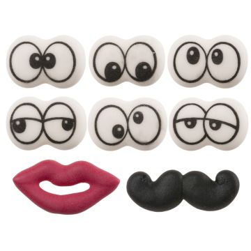 Bonbons Yeux Lèvres Moustaches (128pcs)