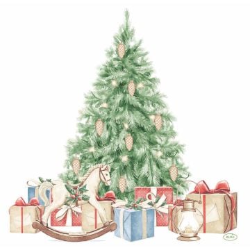 Serviette - Tree and Gifts