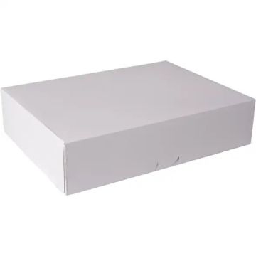 Neutral cake box W 34.4 x D 25.9 x H 7.7 cm