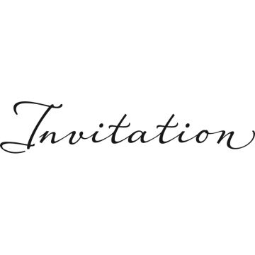 Motivstempel - Invitation
