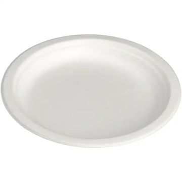 Bagasse plates 18cm (50pcs)