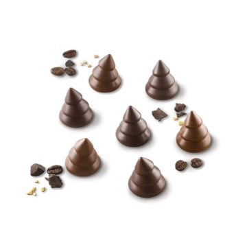 Silikonform für Schokolade - Choco Trees
