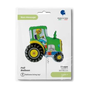 Ballon alu - Tracteur vert