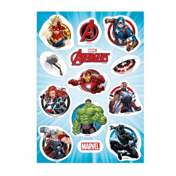 Edible decals to cut out - Avengers