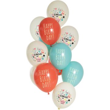 Latexballons - Birthday Circus - 33cm (12St.)