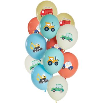 Latex balloons - Car Party - 33cm (12pcs)