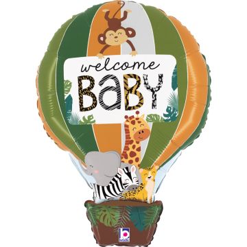 Alu-Ballon - Jungle Welcome Baby (76cm)