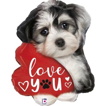 Alu-Ballon - Hund Love You