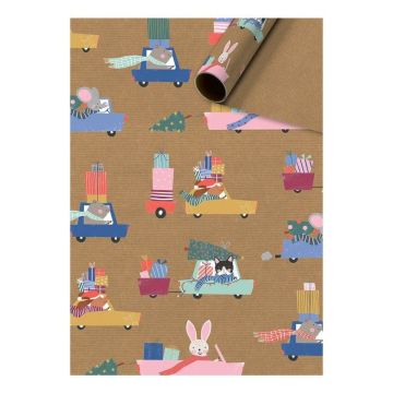 Gift wrap - Bear and Friends - Car (5m)
