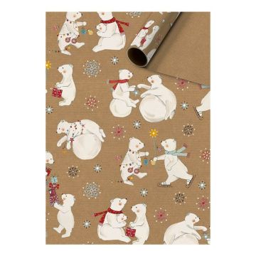 Gift wrapping paper - Bear and Friends - Polar bears (5m)
