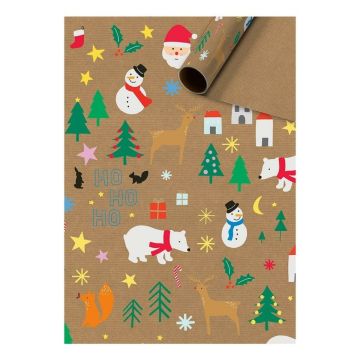 Papier Cadeau - Bear and Friends - Noël (5m)