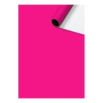 Papier Cadeau - Uni Rose Vif (5m)
