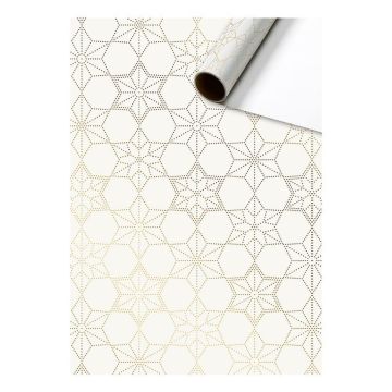 Papier Cadeau - Stars Blanc (1.5m)
