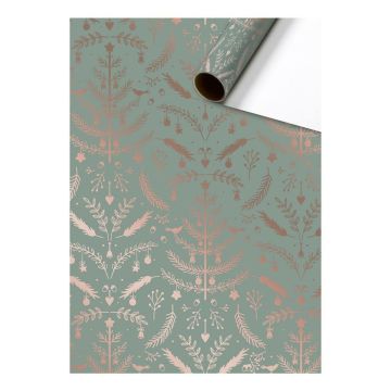 Papier Cadeau - Classy Christmas - Menthe (1.5m)