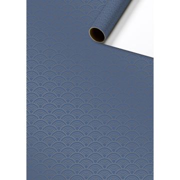 Gift wrap - Anaya bleu foncé (1.5m)